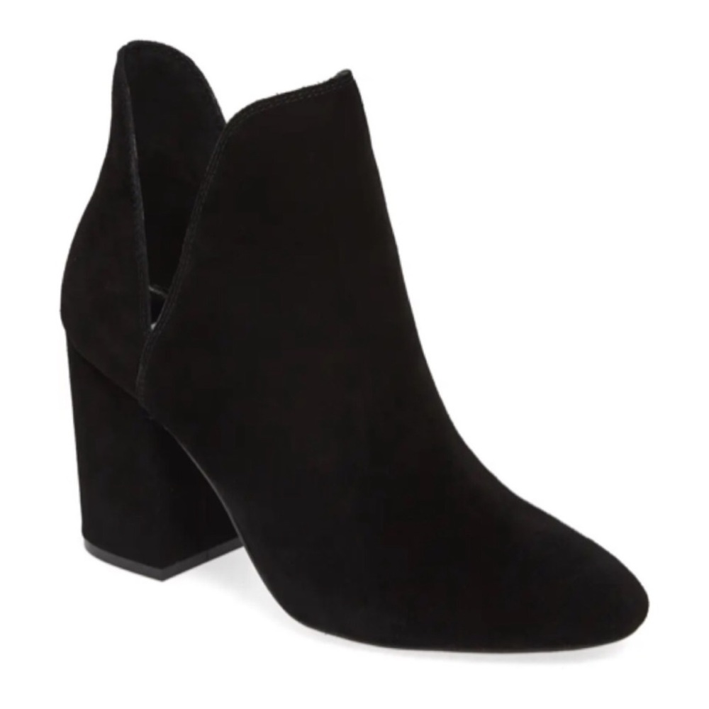 NEW Steve Madden Black Rookie Suede Ankle Booties Size 8.5 US $110 - Picture 1 of 7